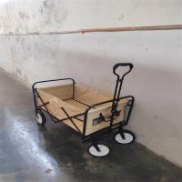 Buy cheap Transport Collapsible Wagon Cart Foldable Beach Trolleys With Four Wheels 103cm product