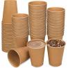 Buy cheap Single Wall Paper Cup Double Wall Paper Cup Ripple Wall Paper Cup Kraft Paper Hot Coffee Cups- Unbleached from wholesalers