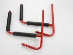 Red Color Steel Kayak Boat Accessories Ladder Wall Mount Storage Rack