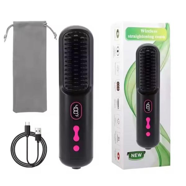 Buy cheap Rechargeable Wireless Hair Straightening Comb Negative Ion No Hair Damage Portable from wholesalers