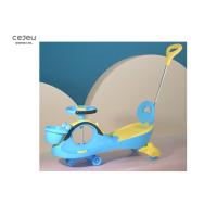 Buy cheap Front Basket Kids Swing Cars 36 Months Wiggle Car Blue Pushrod Pull By Parents product