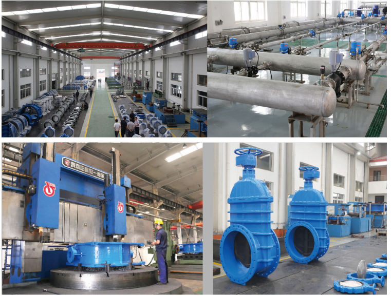 Large Size DN100-DN2600 DI Ductile Iron Double Eccentric Flanged Butterfly Valve