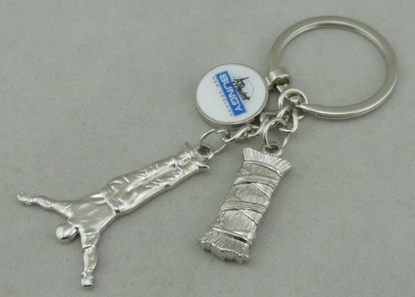 Buy cheap Silver Plating Promotional BUNGY Key Chain Zinc Alloy Die Casting 1 3/4 inch from wholesalers