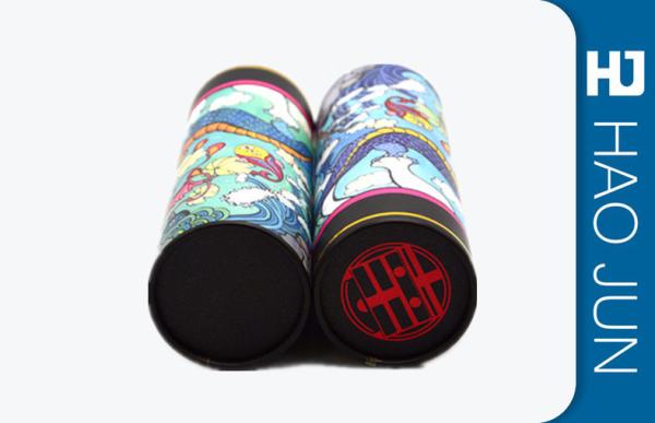 Buy cheap Logo Printed Circular Cardboard Tubes For Festival Gift , Free Sample from wholesalers