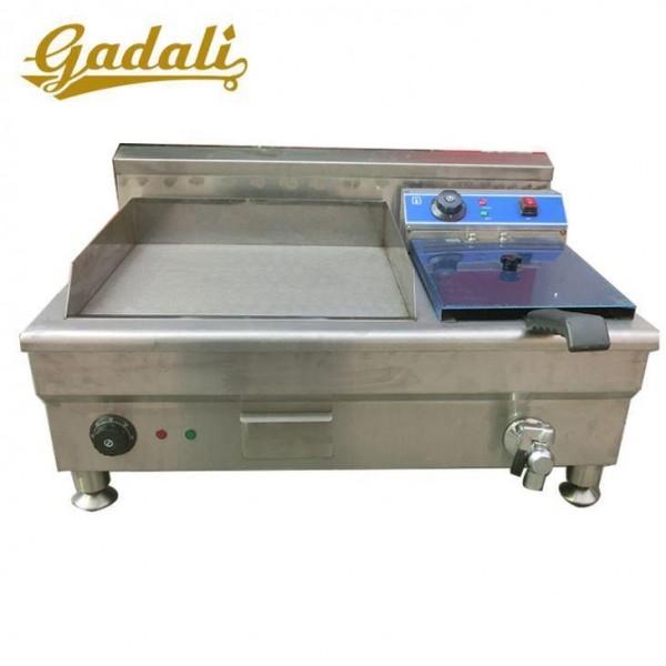 Buy cheap 50hz Fast Food Kitchen Equipment , 10L Grill Griddle Fryer Combo from wholesalers
