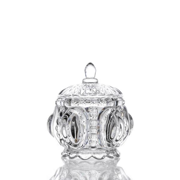 Buy cheap LFGB Unique Transparent Soda lime Glass Food Storage Container from wholesalers