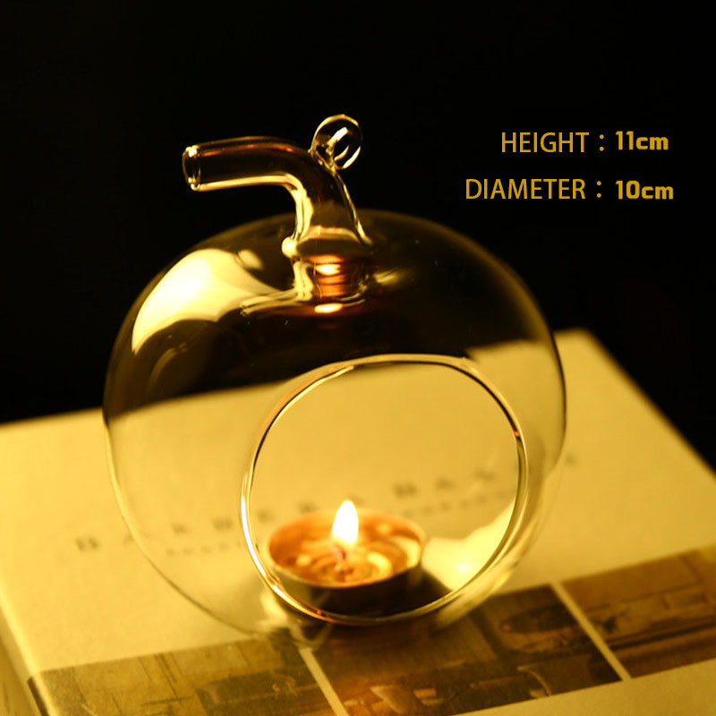 FDA Decorative 10cm 11cm Glass Cylinder Candle Holder