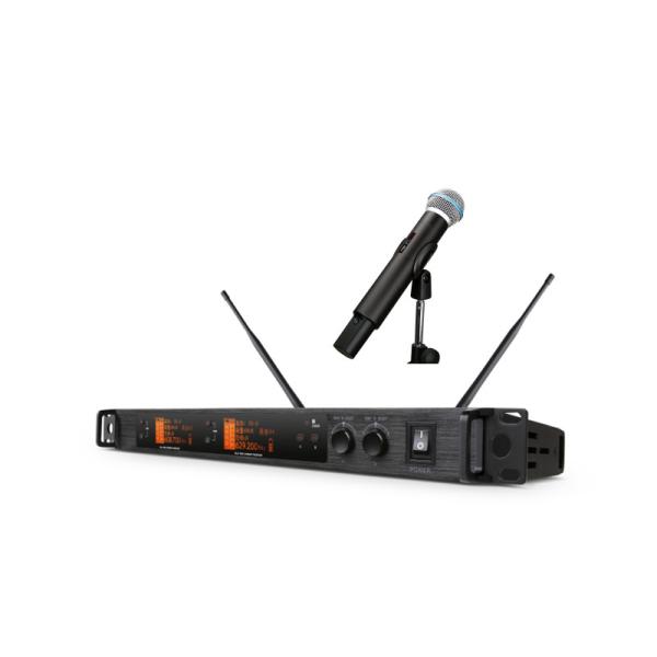 Buy cheap 80 Channels One Time UHF Wireless Microphone Handheld OEM 100M from wholesalers
