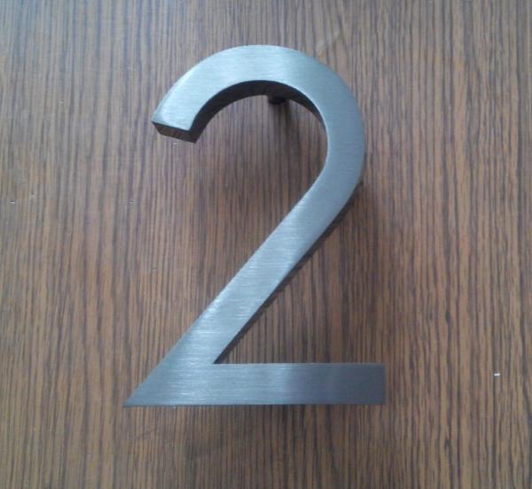 Buy cheap 3D Sign Letter stainless steel house Street Number custom H20CM number gold 3d sae signs from wholesalers