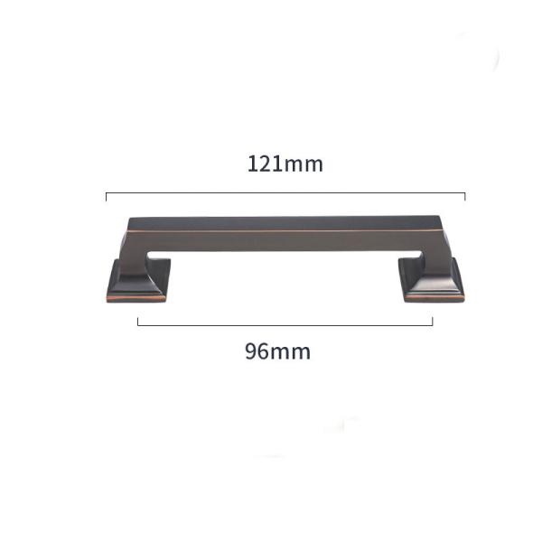 Buy cheap 31*27mm Brass Cabinet Pull Handles Modern Minimalist Wardrobe Drawer Handle from wholesalers