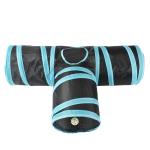 Pet Cat Tunnel Supplies Cat Ring Paper Three-Way Tunnel Cat Toy Drill Climbing