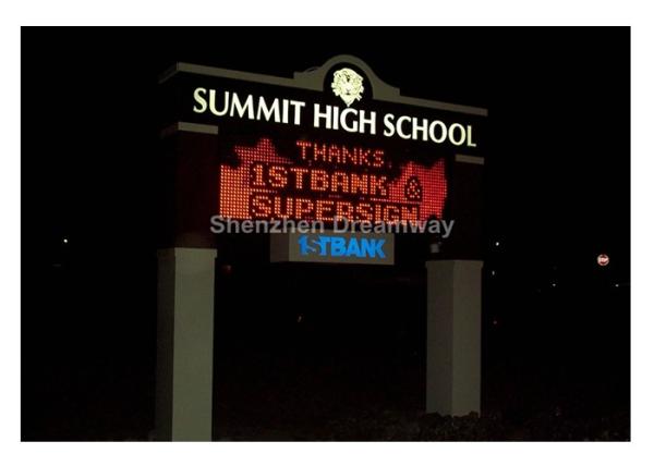 Buy cheap PH10 Single Red Outdoor Advertising LED Signs Display with WIFI Control from wholesalers
