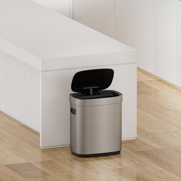 Buy cheap Household Batteries Required Automatic Touchless Smart Infrared Sensor Waste Bin Kitchen Stainless Steel Trash Can Garbage Bins from wholesalers