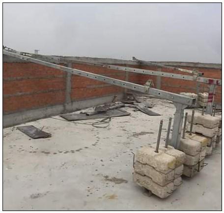 Quality Indonesia 6 meters 630kg ZLP630 temporary suspended working platform for BMU for sale
