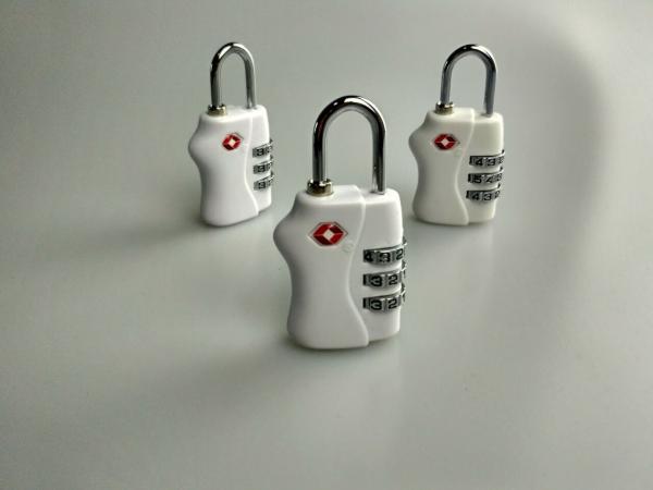 Buy cheap White TSA Approved Padlocks / PC Luggage Security Locks Free Samples from wholesalers