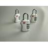 Buy cheap White TSA Approved Padlocks / PC Luggage Security Locks Free Samples from wholesalers