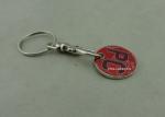 Supermarket Trolley Tokens Key Chain Brass Stamped Customized