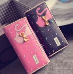 Buy cheap Tie cat wallet 2016 new Miss Han Ban lovely cartoon printed long section of from wholesalers