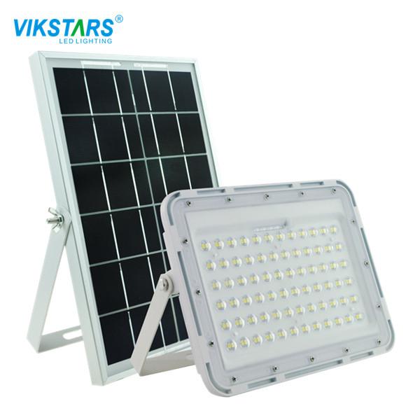Buy cheap 60W 200w LED Solar Flood Light White Housing With Big Solar Panel from wholesalers