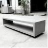 Buy cheap White Grey Modern Concrete Outdoor Dining Patio Table GRC Garden Table from wholesalers