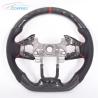Buy cheap Red Stripe CRV Honda Carbon Fiber Steering Wheel Black Leather 350mm from wholesalers