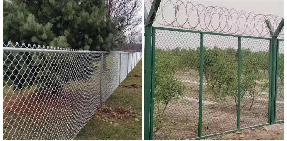 High Quality Low Price PVC Fencing Mesh Customized Diamond Chain Link Barbed Wire Garden Fence Wire Mesh