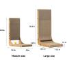 Buy cheap L Shape Cat Scratcher High Density Corrugated Paper Wall Mounted Scratching Pad from wholesalers