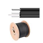 Black LSZH/PVC Jacket 4 Core Single Mode GJYXCH Optical Fiber Cable Long