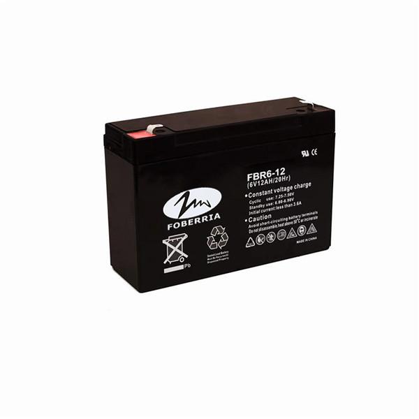 Quality 6v12ah rechargeable sealed lead acid battery UPS Lead Acid Battery 1.75kg Maintenance Free for sale