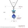 Buy cheap 5A 3.7g 45cm Cubic Zirconia Star Necklace ODM Sterling Silver Diamond Necklace from wholesalers