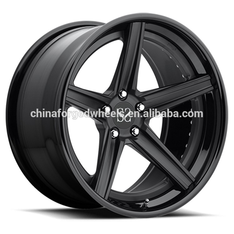 Gloss Black Customized 2-PC Forged Rims For Lexus IS/ 19 inch Alloy Car Rims