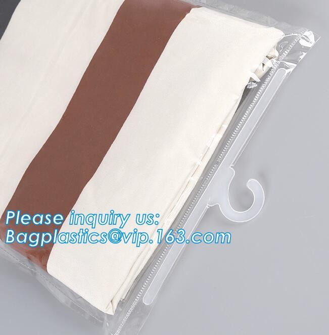 Hooking Bag For Clothing Pouch With Slide Or Self Sealing Zipper, Bag For Swimwear Bag With Hook