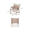 Buy cheap High Quality Wood Grain Aluminum Small Folding Camping Chair Adults from wholesalers