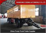 Transport Dry Cargo 20 Ft H Beam Q345B Draw Bar Trailer