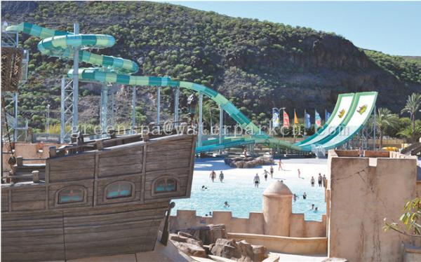 Buy cheap Outdoor Adults Swimming Pool Water Park Slides For Water Playground Equipment from wholesalers