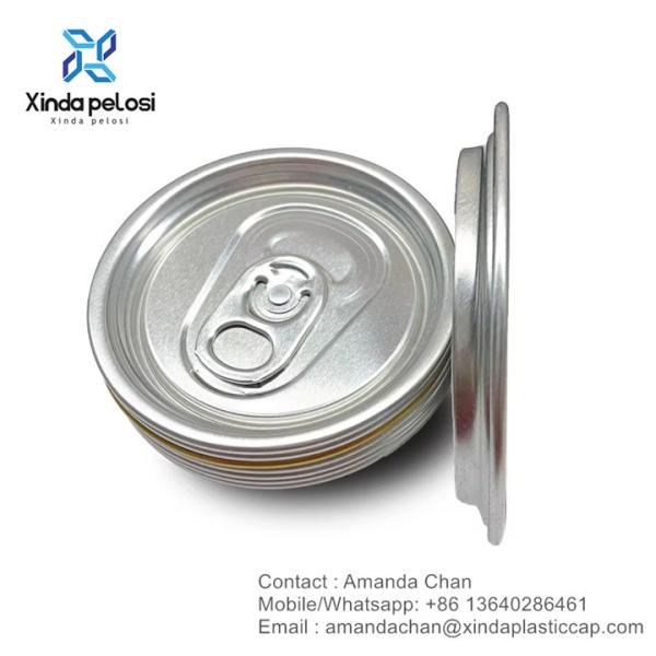 Buy cheap Customized Silver Color Aluminum Easy Open End Peel Off Lids For Food Storage Can from wholesalers