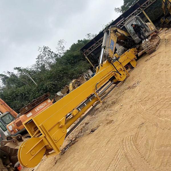 Buy cheap Excavator Telescopic Arm With Clamshell Bucket For Digging House Foundation from wholesalers