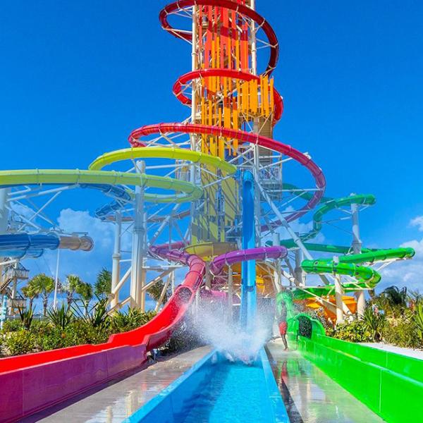 Buy cheap Water Playground Thrilling Large Aqua Loop Water Spiral Slide For Adult from wholesalers