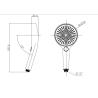 Buy cheap Polished High Pressure Water Saving ABS Plastic Surface Shower Head For Bathroom Accessories from wholesalers