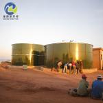 Rust Resistant Blue Color Bolted Steel Storage Tanks For Holiday Test 1100v