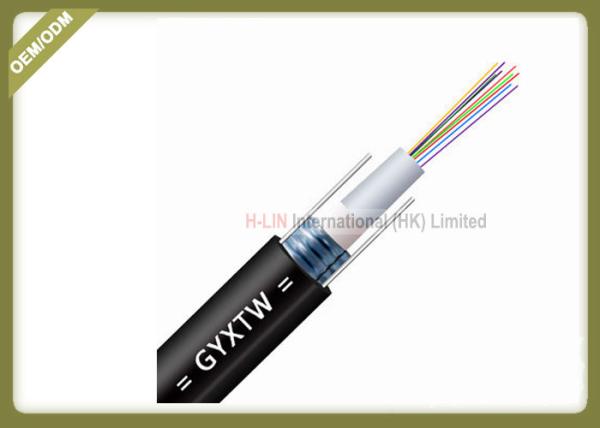 Telecommunication Outdoor Fiber Optic Cable Light Armoured 2~12 Core SM GYXTW 8