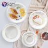 Buy cheap Disposable Biodegradable Corn Starch Snack Cake Plates Eco- friendly Round Trays for Parties Weddings from wholesalers