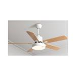 Household 52 Inch DC Motor Solid Wood 5 Blades Modern Home Decor Mute Bldc Led