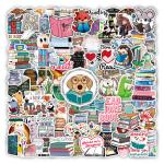 Waterproof Adhesive Sticker Label For Animal Pack Decorative Cartoon Printing