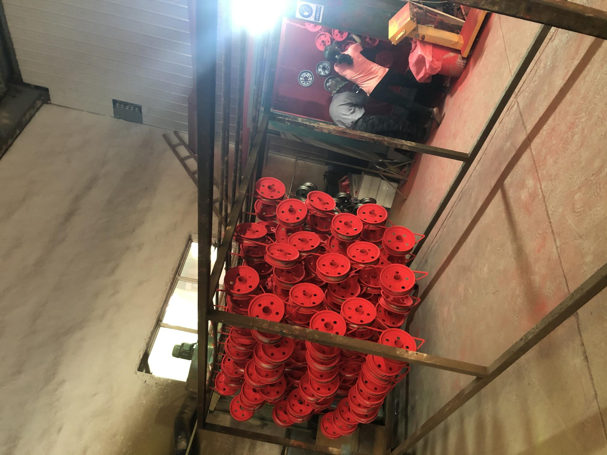350-400mm PU Foam Wheels Diamond Pattern For Trolley