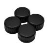 Buy cheap Black Plastic Ribbed Closure 44mm Pilfer Proof Cap For Engine Oil Bottle from wholesalers