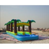 Buy cheap 11.3m Long Inflatable Slide With Palm Trees Theme product