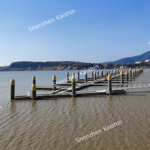 Buy cheap Marine Aluminum Floating Dock Aluminum Alloy Float Pontoon WPC Decking from wholesalers