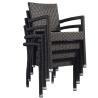 Buy cheap Black 1.2mm Thickness Aluminum Tube Outdoor Table Chairs from wholesalers