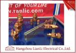 High Strength Brass Electrical Wiring Accessories / Yellow Split Bolt Connectors